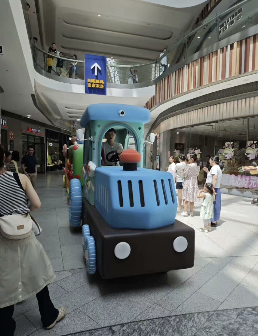 Аттракцион паровозик Синий трактор Аттракцион паровозик Синий трактор